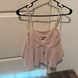 Women's Pink Sleeveless Top